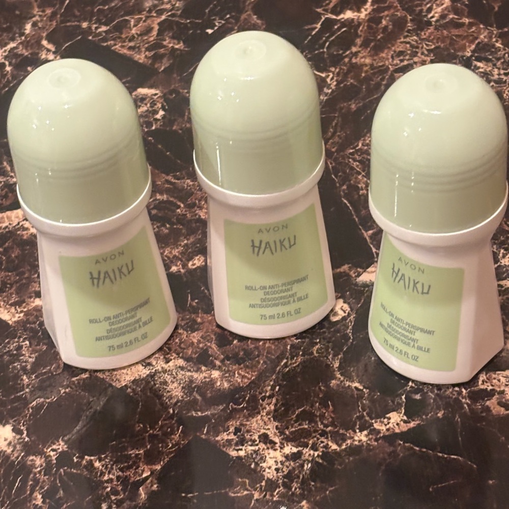 Bundle of 3‎ Avon Haiku Roll-On Deodorant